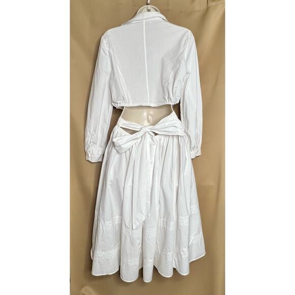Toccin NY White Cutout Shirt Dress 6 - Picture 6 of 9